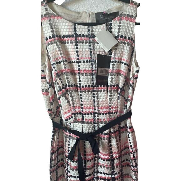 NWT's $975 Max Mara Women's Dot Pattern Shift Dress Size 10 - Picture 6 of 10
